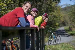 twilight on the trail, Spring Break, Rail Trail Biking, Pocono Biking, Poconos Biking, Jim Thorpe Biking, Bike Maps