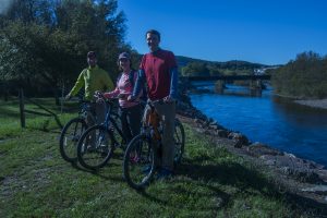 pocono biking twilight on the trail