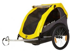 Caboose, trailer, kid cart, bicycle rentals available at Pocono Biking