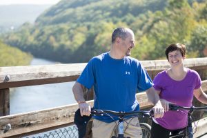 2 day bike tour, overnight bike package in Jim Thorpe